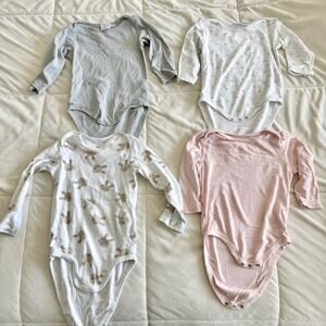 Lot of 4 long sleeve bodysuit Zara H&M Cloud Island 2-3Y 18M bunny sheep